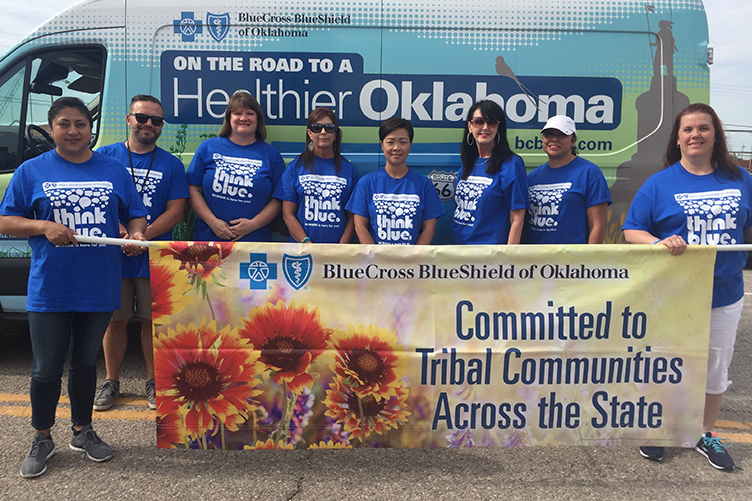 Imagen de compromiso con las comunidades tribales de todo el estado de Blue Cross Blue Shield Oklahoma