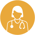 icon graphic of a health care provider