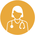 gráfico de un profesional médico