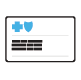 tarjeta de asegurado con el logo de Blue Cross and Blue Shield visible